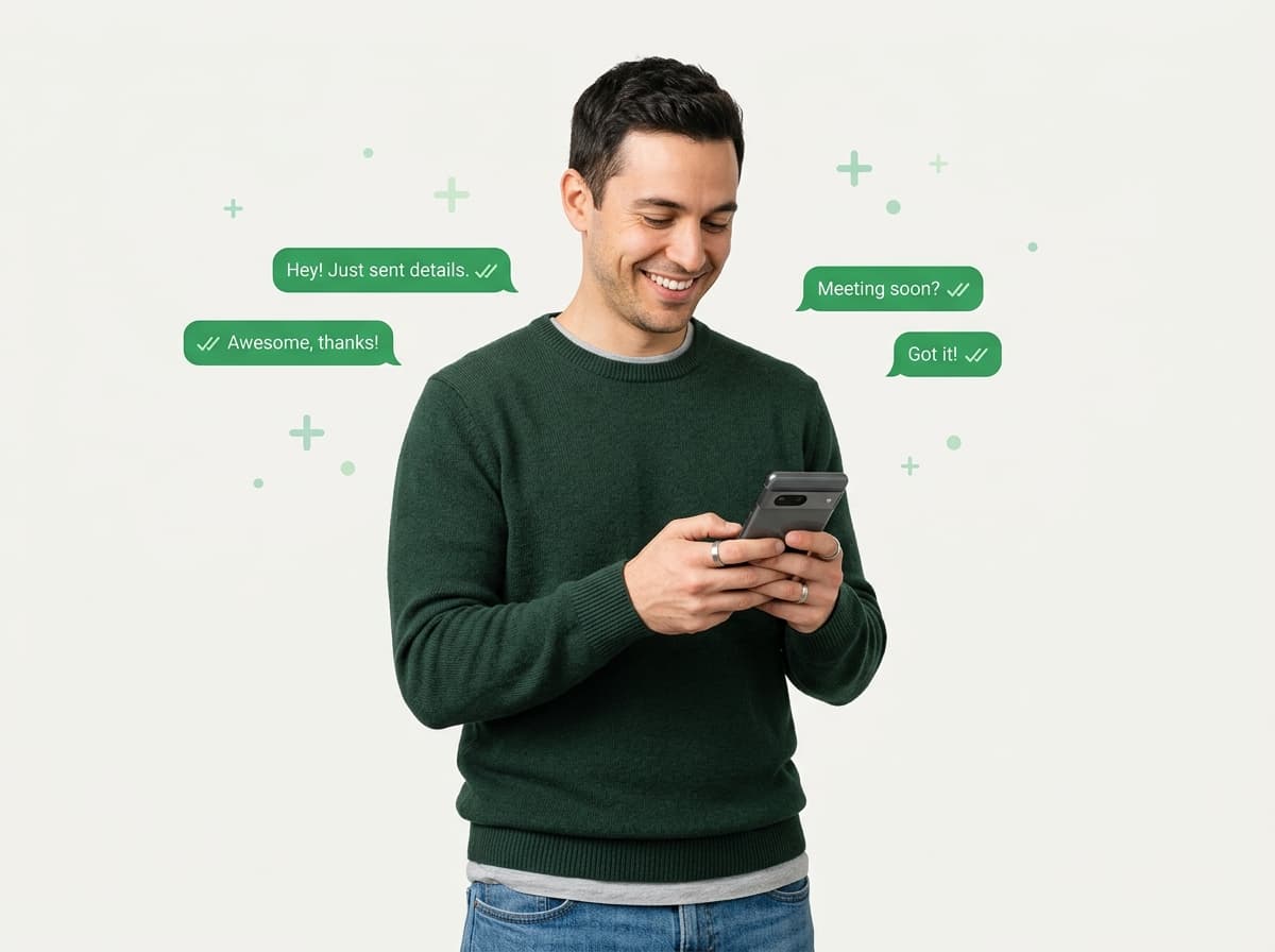 Customer receiving personalized WhatsApp promotion